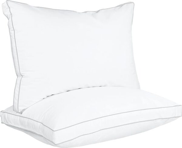 Limited deal -18%off Utopia Bedding Bed Pillows for Sleeping Queen Size (White), Set of 2, Cooling Hotel Quality, Gusseted Pillow for Back, Stomach or Side Sleepers