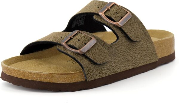 Limited time deal-50% off CUSHIONAIRE Lane Cork Footbed Sandals for Women