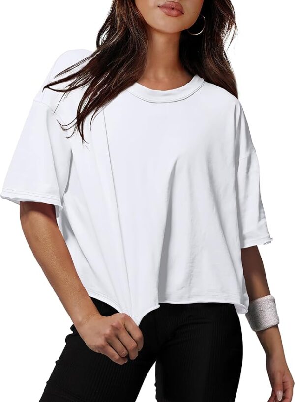 Limited time deal -70% off Product details Fabric typeMaterial: 95% Cotton and 5% spandex, comfortable and stretchy, our crop tops are not see-through and provide all-day comfort. Care