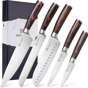 limited time discount 50%off  KEEMAKE Kitchen Knife Set of 5