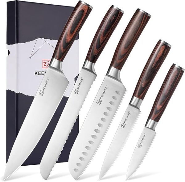 limited time discount 50%off  KEEMAKE Kitchen Knife Set of 5
