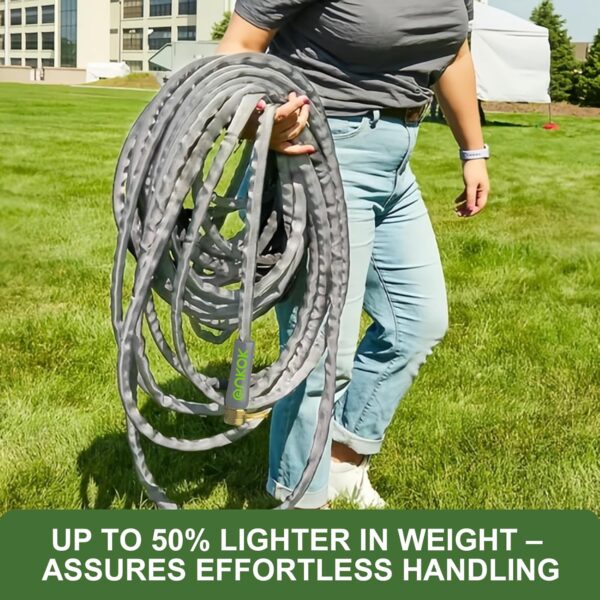-53%  off deal 2025 Upgraded 50FT Non-Expanding Garden Hose, Ultra-Light & Flexible Water Hose - Burst-Resistant, Kink-Free, High-Pressure, All-Weather Use for Lawns, Gardens, and Outdoor Cleaning