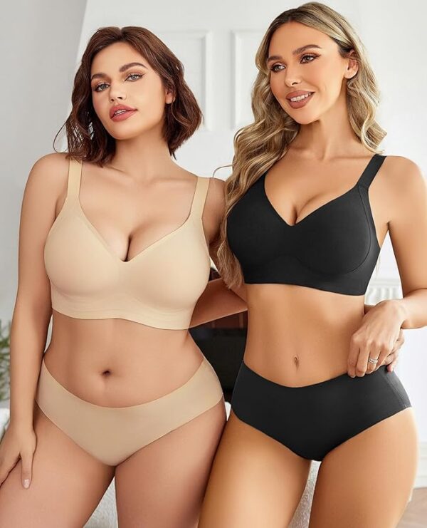 Limited time deal -43% off Avidlove Womens Seamless Bra No Underwire Push Up Bras Soft Wireless Bralette Full Coverage Everyday Bra