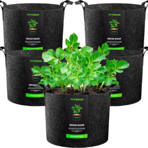 Limited time deal -46% off VIVOSUN 5-Pack 30 Gallons Grow Bags,
