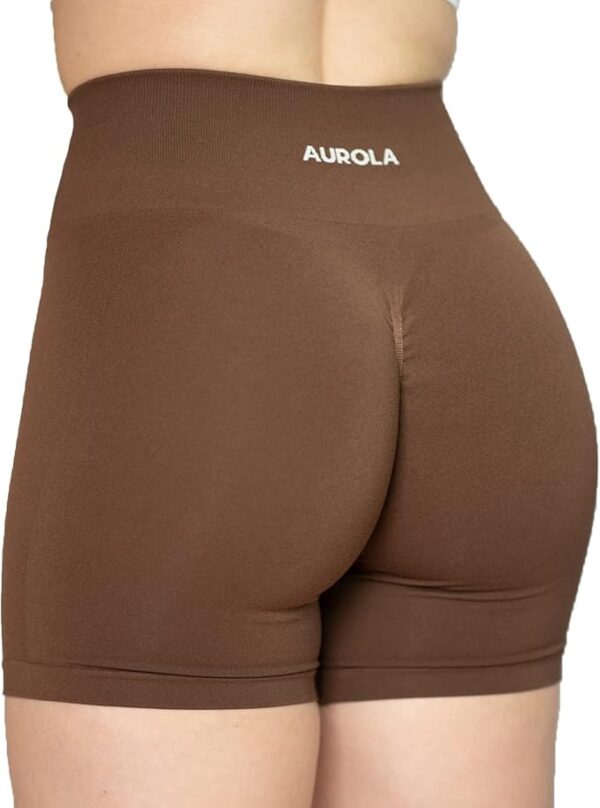 Limited time deal-71% off AUROLA Intensify Workout Shorts for Women Seamless Scrunch Short Gym Yoga Running Sport Active Exercise Fitness Shorts